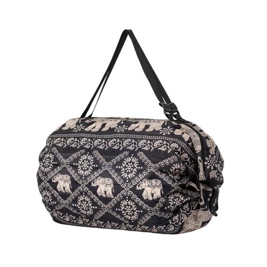 Foldable Shopping Bag Reusable Grocery Storage Tote Bag Portable Oxford Cloth Shoulder