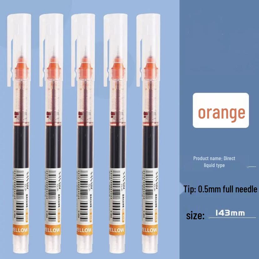 Large Capacity Colored Rollerball Pen - Quick-Drying, Carbon Neutral Ink, Water-Based, Ideal for Signatures and Journaling