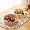 Slow Feeder Cat Bowl Ceramic Cat Food Bowl for Cervical Spine Protection Anti-choking Cat Slow Feeding Dish Bowl Pet Supplies
