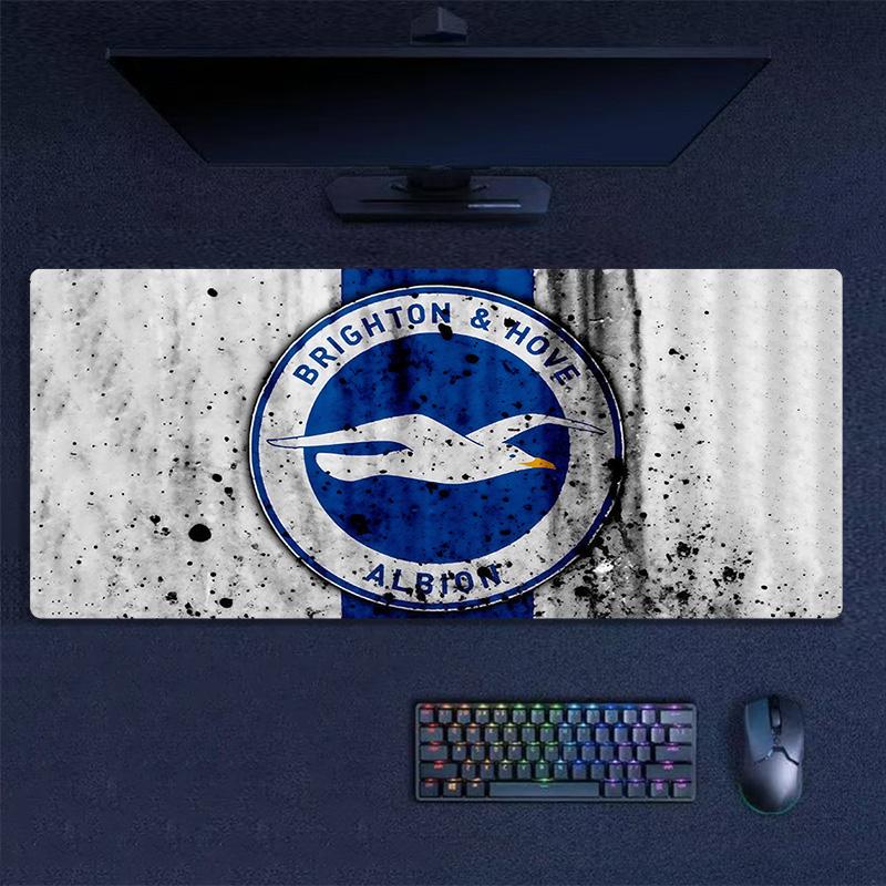 Brighton & Hove Albion Print Cushion Non-slip Laptop Tablet Big Mousepad XXL Mat Mini PC Playmat With Lock edge