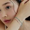 murmur [925silver]Color rope ribbon bracelet