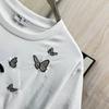 2026 Koreanisches Lässiges Luxus-T-Shirt mit Stickerei, kurzärmelig