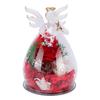 Preserved Rose Glass Figurine Multifunctional LED Light Preserved Flowers Decor for Anniversary Birthday