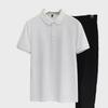 Einfaches, einfarbiges Poloshirt im japanischen Jugendstil – Kurzarmmode für Jungen für den Sommer 2023