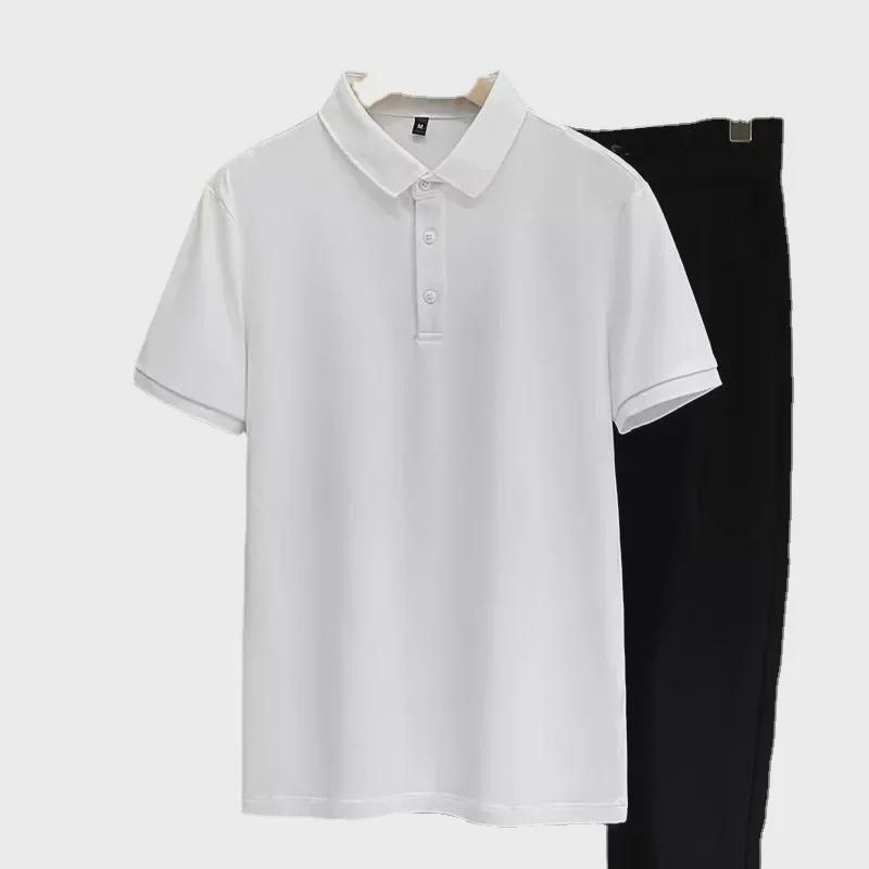 Einfaches, einfarbiges Poloshirt im japanischen Jugendstil – Kurzarmmode für Jungen für den Sommer 2023