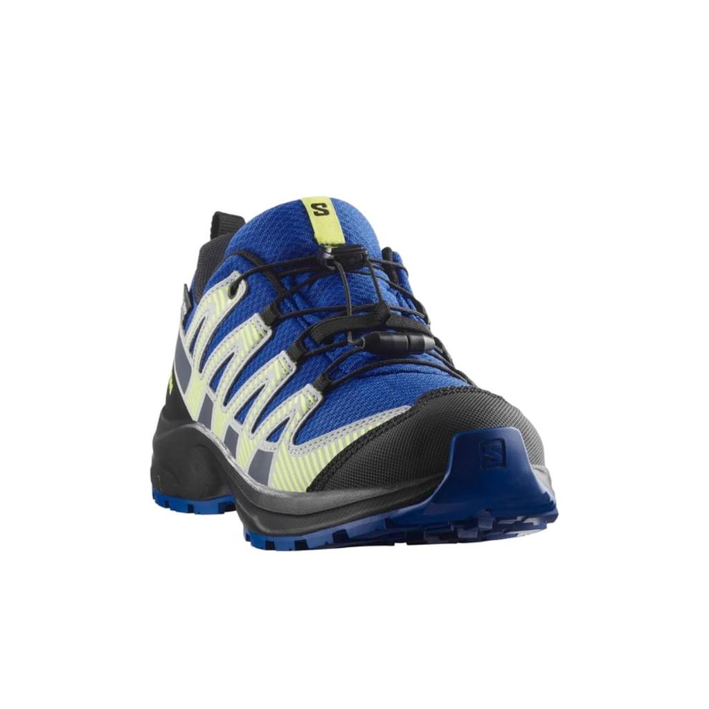 Salomon Xa Pro V8 Versatile Comfortable Waterproof Low Top Outdoor Shoes Kids Shoes Blue Green 477296