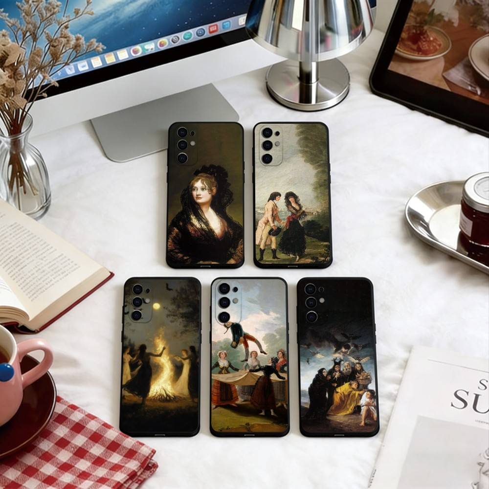Spain Francisco Goya Art Phone Case For Samsung S25,S24,S21,S22,S23,S30,Ultra,S20,Plus,Fe,Soft Silicone Black Cover