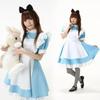 Alice Fantasy Země Zázraků Modré Světlo Zvuk Lolita Služebná Šaty Halloweenské Služebná Šaty Služebná Šaty Výkonnostní Šaty