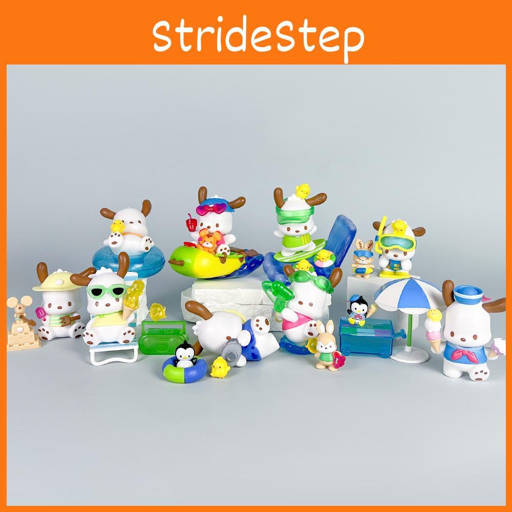 Pochacco Anime Pvc Model Collection 9 Pieces Beach Series Gift For Home Decor