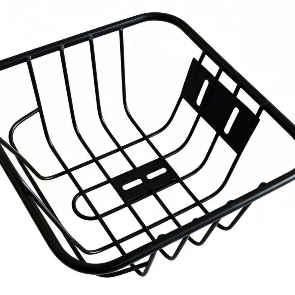 Metal Bicycle Rear Basket Fixed Durable Backpack Storage Children's Folding Bike Accessories