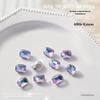 Moonlight Nail Art Diamond Decorations - 10 Pieces: Rectangle, Octagon, Square, Pointed Bottom Designs