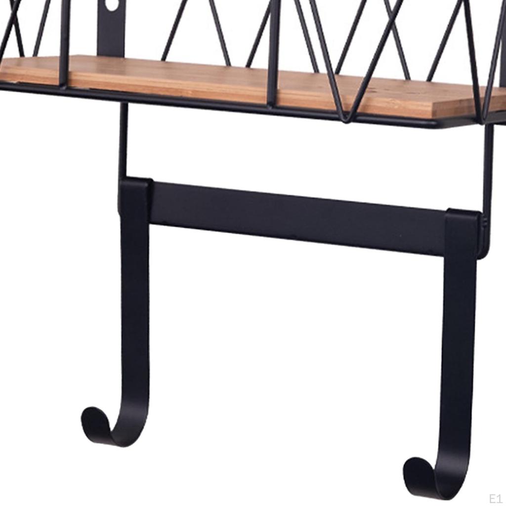 Ironing Board Holder Removable Hooks Iron Tools Organizer Wall Mount Shelf for Laundry Room