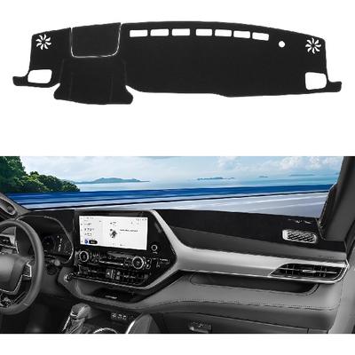 Tappetino copri cruscotto auto KUST per Toyota Highlander 2020-2024 Guida a sinistra Tappetino copri cruscotto antiscivolo Interno per accessori Toyota Highlander