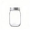 American Style Glass Mason Jar - Transparent Oatmeal Storage, Jam Bottle, Retro Beverage Cup