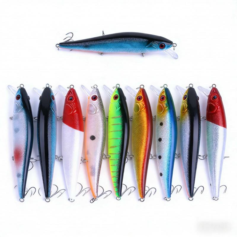 Floating Minnow Lua Lure14CM19GNew Long-Range Bionic Lure#4Special Hook for Bass and Topmouth Culter, Suitable for Freshwater an