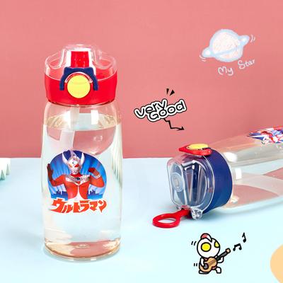 Ultraman Series Children's Plastic Cups Portable Ring Bouncing Cups Summer Kindergarten Suction Cups.