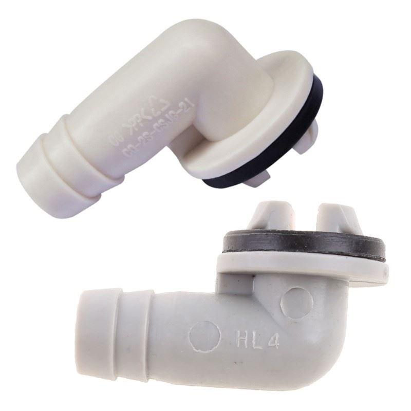 Drenaje Conector de Manguera Codo 15mm Con Anillo Goma No Fugas Fácil talar