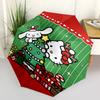 1pc Hello Kitty & My Melody Christmas Holiday Gift Set with Automatic Open/Closed Umbrella, Portable Three-Fold Design, 8-Bone Iron Frame Outdoor Umbr