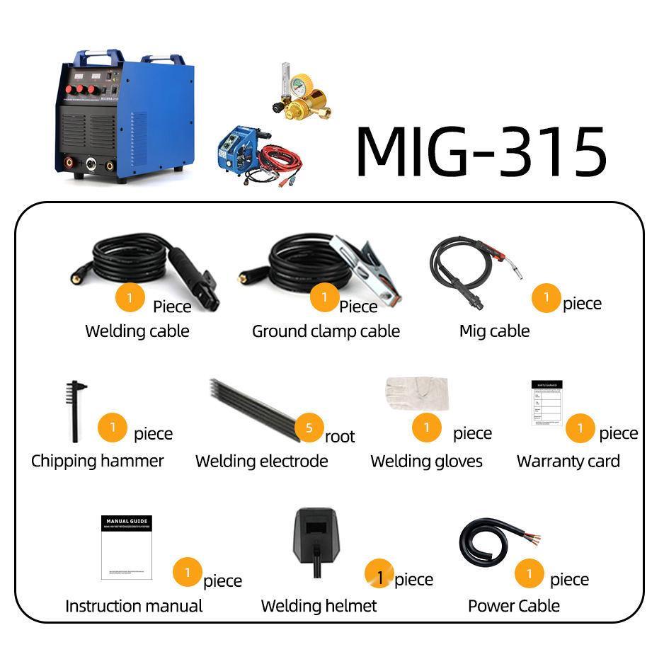 Naishunjia 380V High Power MIG/MMA-315F Industrial Welding Machine