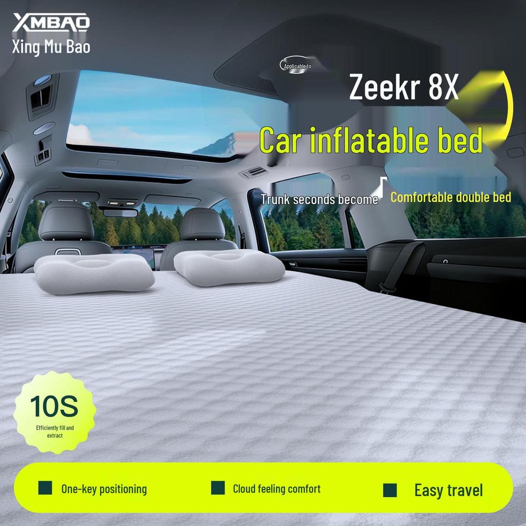 Zeekr 8X Rear Seat Sleeping Pad: Inflatable Car Mattress for 26 Models