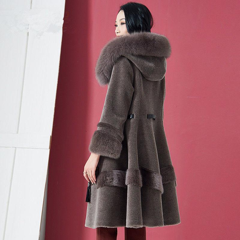Long Sleeve Warmth Windbreaker Large Size Woolen Coat Spring and Autumn Large Size Woman's Clothing