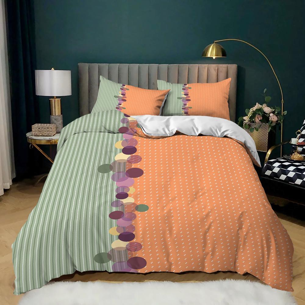 Comforter Small Fresh Microfiber Fresh Garden Style Colorful Flowers Bedding Set For Kids Girl Women Twin Double King Size