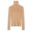 Women's Machine Washable Seamless New Zealand Wool High Neck Sweater - 100% Pure Wool Knitwear Base Layer Top