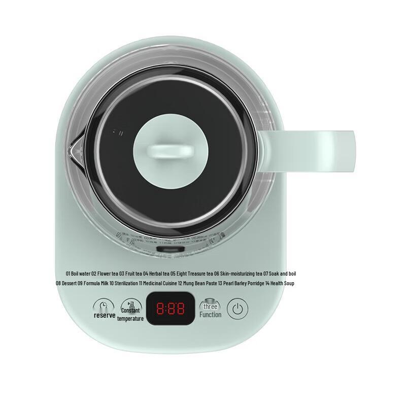 Midea 1.5L Smart Health Kettle with 14 Functions CN plug (adapter included)