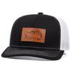 Men's Fashion Fisherman Pattern Leather Label Richardson Duck Tongue Hat Adjustable Hip Hop Baseball Hat Sunshade Cowboy Caps