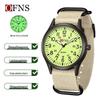OFNS Unisex Quartz Exam Watch: Simple, Waterproof, Calendar, Fluorescent.
