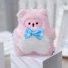 Keychain Delightful Plush For Students Cute Creative Gifts In Soft Pink Blue And Gray Colors