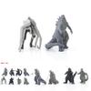 Achtteilige Godzilla Kong Kim Kampf Dinosaurier PVC Actionfigur Sammlung für Kinder und Dekoration