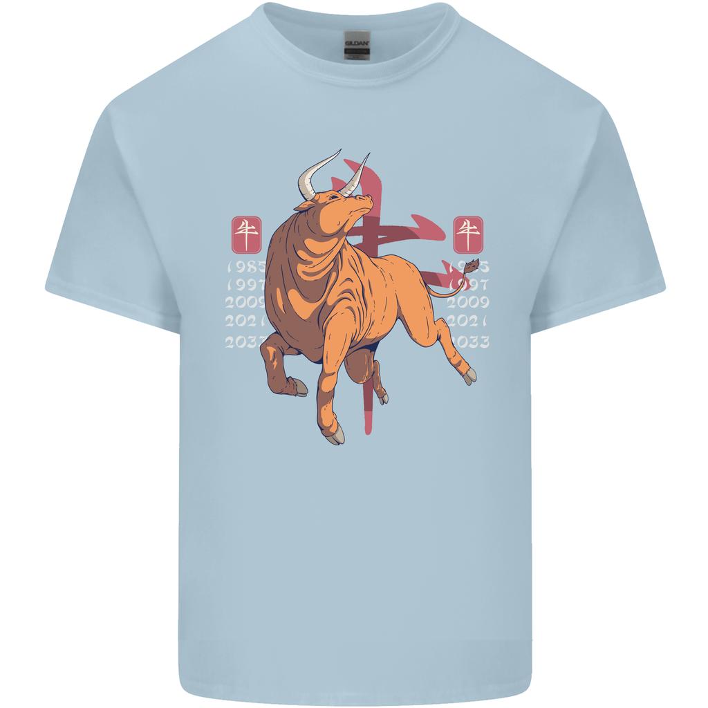Chinese Zodiac Shengxiao Year of the Ox Unisexs Light Cotton TShirt