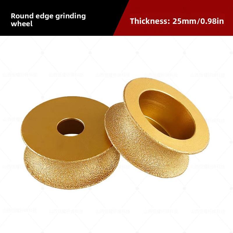 Brazed Diamond Round Edge Grinding Wheel for Tile Marble Granite Edge Trimming