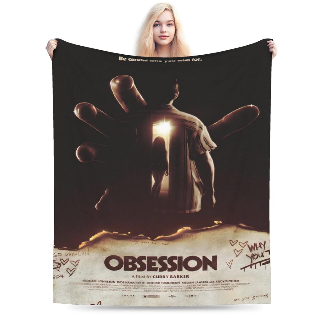 Funny Obsession Horror Movie Blanket Soft Flannel Relax Throw Blanket Machine Washable