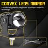 2Pcs Motorcycle Headlight Universal LED Headlamp Projector Lens Dual Spotlight