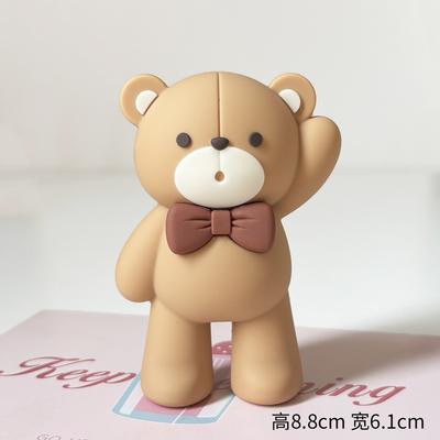 Topo de Bolo de Urso Decorações de Bolo de Urso para Bolo de Chá de Bebê Artigos de Festa
