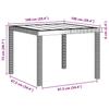 Garden Dining Set 5 Pcs Light Gray Polypropylene