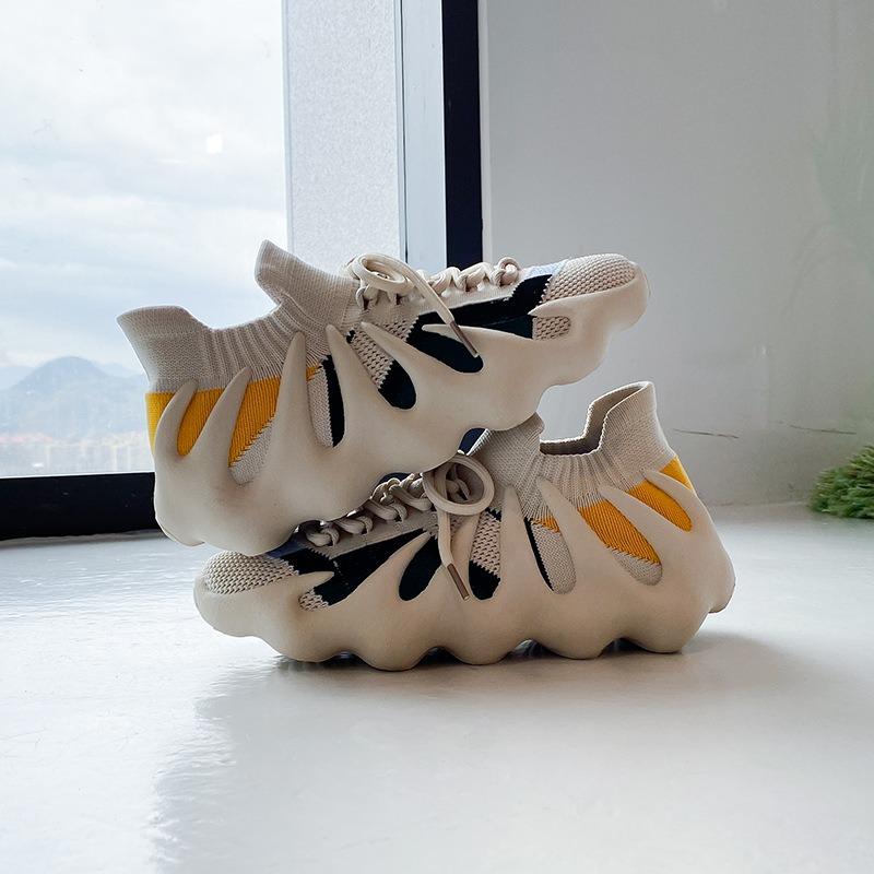 Women's Shoes Spring New Fly-woven Breathable Soft-soled Sports Casual Socks Shoes Octopus