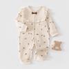Pure Cotton Lace Collar Baby Girl Jumpsuit - Sweet Spring/Autumn Romper Outfit