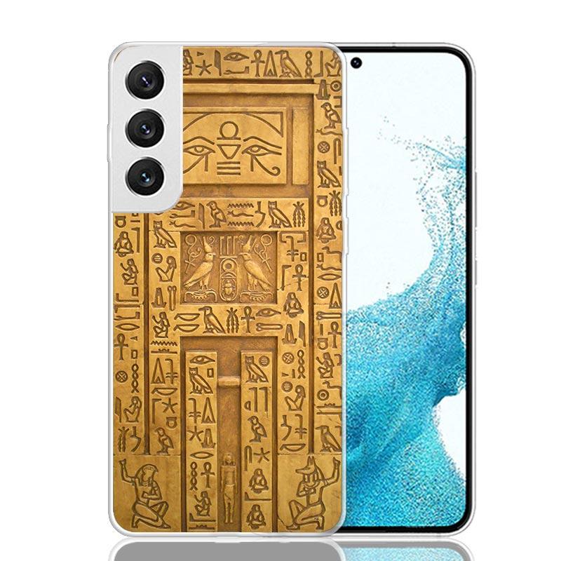 Egypt Nefertiti Anubis Ankh Pharaoh Phone Case For Samsung Galaxy S26 S25 Edge S24 S23 FE S22 Ultra S21 Plus S20 + Fundas Cover