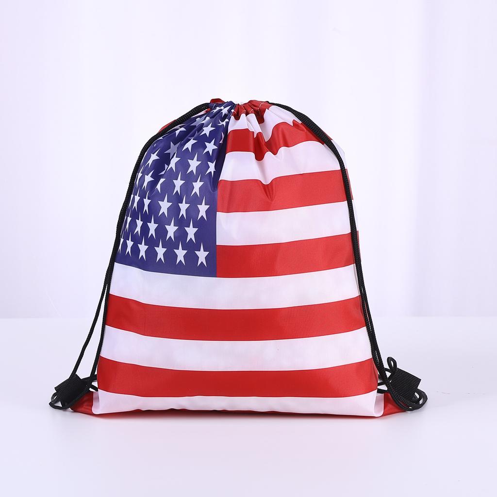 10pcs World Cup Football Drawstring Backpack for Various Countries, Drawstring Closed Football Training Bag for Team Use