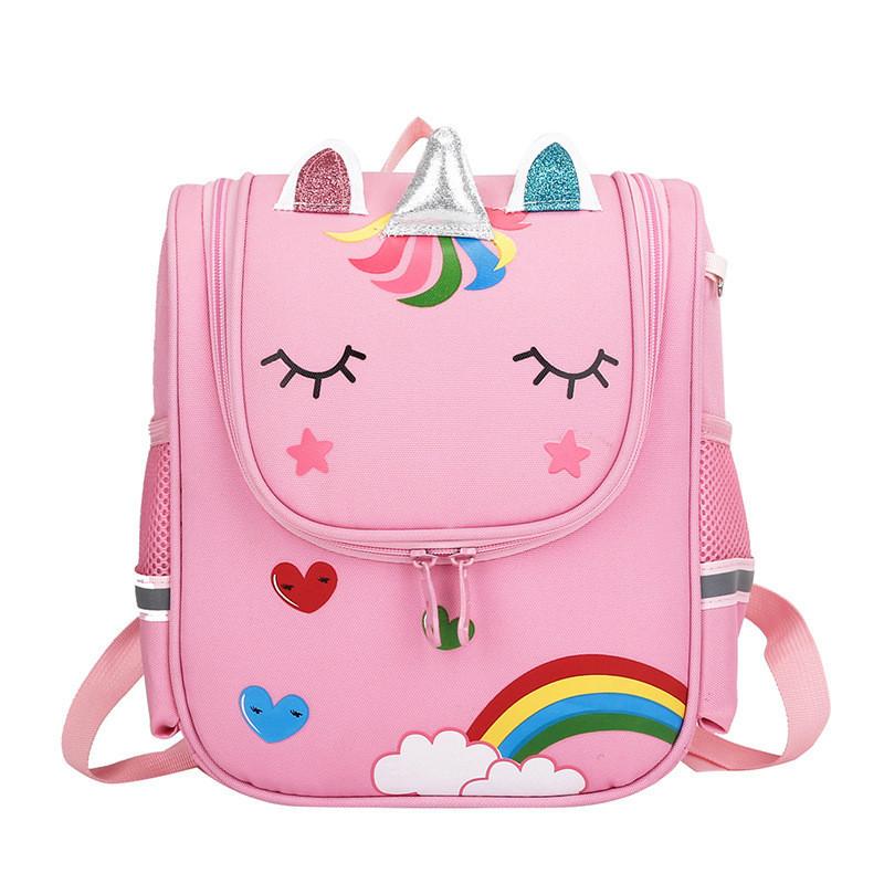 

Fun And Playful Tiger-themed Kids Backpack Soft And Lightweight Water-repellent Material рожевий