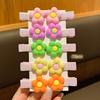10 Flower Hair Clips with Sweet and Stylish Colors, Randomly Arranged for Daily Use As Hair Accessories
