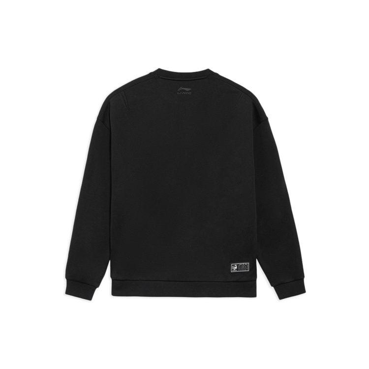 Li Ning CF Tracing Sweatshirts Unisex Black Crew Neck Moderate Regular AWDS595-2