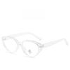 Retro Cat Eye Black Frame Glasses With Blue Light Blocking For Women And Girls