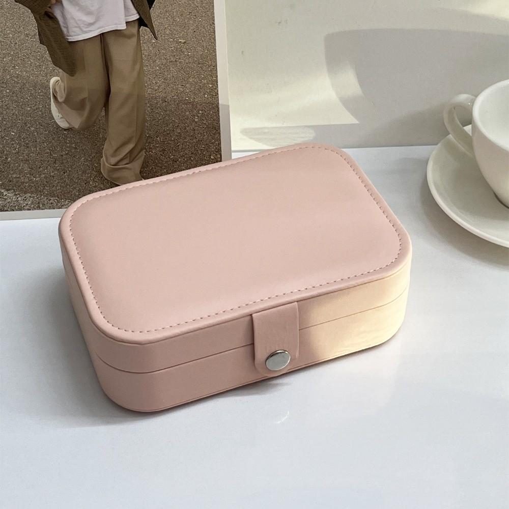 Square Necklace Ring Case Vintage Earring Organizer Lightweight Jewelry Storage Box  Girls