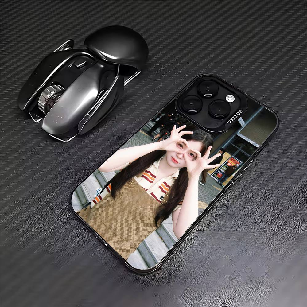 E-Esther Yu Shuxin Phone Case For iPhone 17, 16,15,14,13,12,11 Plus,Pro Max, Colorful Silver Funda Cover