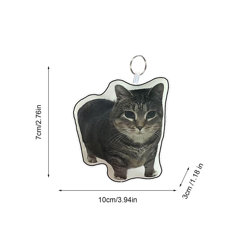 Cute Kitten Keychain with Sound Cat Keychain Adorable Backpack Keyring Pendant Cat Keychain Pendant doll keychain Ornaments