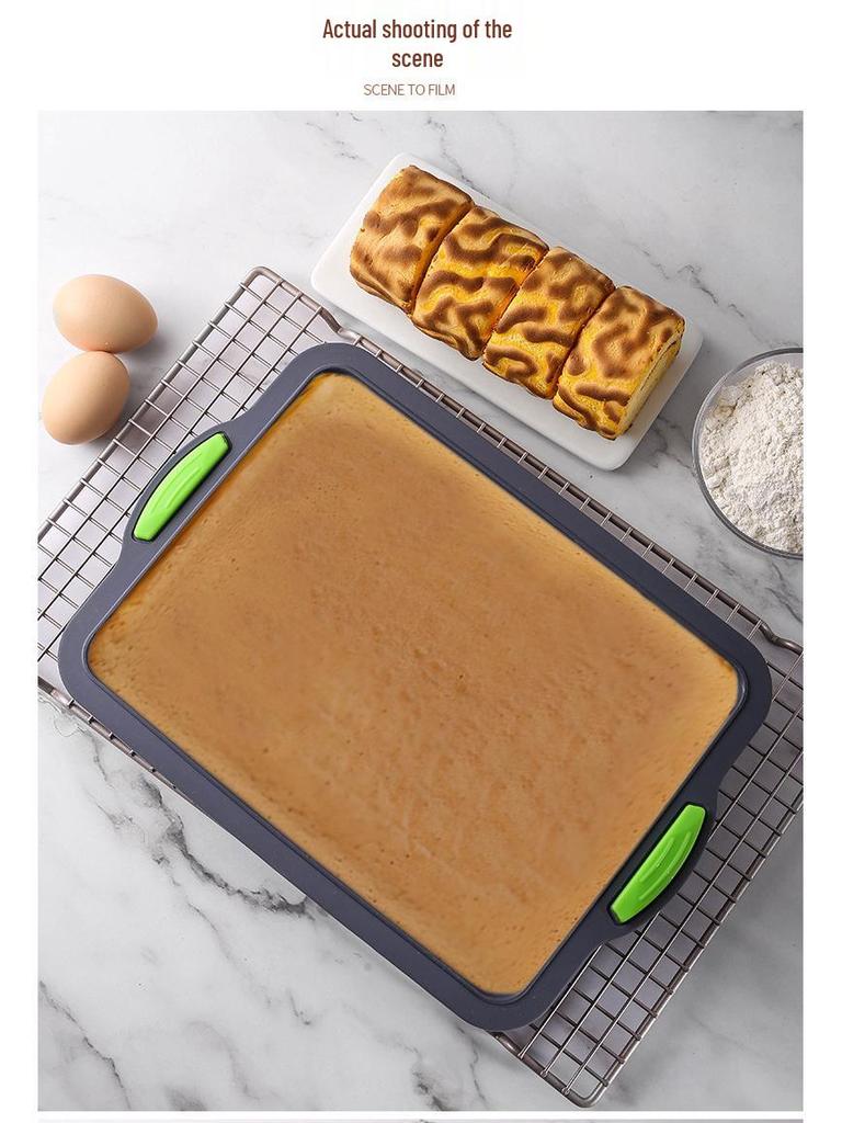 Square Silicone Brownie Baking Mold for Cakes & Bread - DIY Home Baking Pan